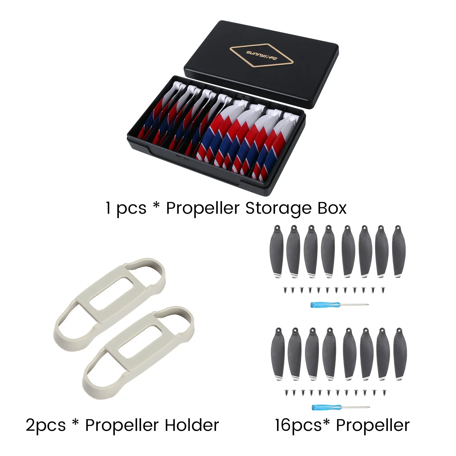 Boite De Rangement Pour Hélices DJI Mini 5 Pro | Protège Les Pales De La Pression | Inclut Emplacements Pour Tournevis Et Vis - 9
