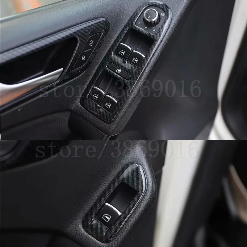 Для Volkswagen VW Golf 6 MK6 стеклоподъемник управление переключатель окна Декор декоративная накладка для панели подлокотника автомобиля аксессуары для укладки