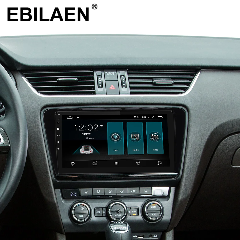 Цена EBILAEN автомобильный DVD мультимедийный плеер для Skoda Octavia A7 III 3 2014 2018 2din Android 9,0 радио Автоматическая навигация gps камера заднего вида