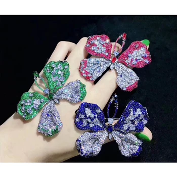 

SHANICE Vintage Brooch Rhinestone Butterfly Brooches for Woman Imitation Pearls Brooch Cubic Zirconia Crystal Wedding Jewelry