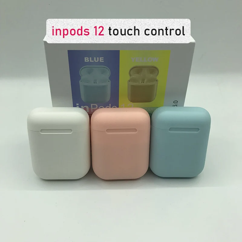 

Touch Control inpods 12 tws Wireless Bluetooth 5.0 3D Super Earphone Wireless Earbuds for i11 i14 i13 i18 i20 i10 i60 i80 i100