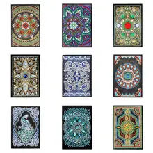 50 страниц алмазов картина планировщик записная книжка записка книга Крест DIY особой формы Алмазная вышивка крестиком A5 школьный дневник Книга Craf