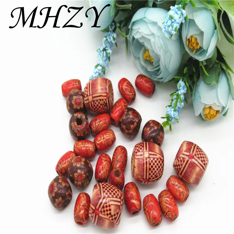 20 г/пакет DIY деревянные бусины для детей DIY Отдел аксессуары для браслетов смешанные деревянные бусины смешанные цвета размер QC32