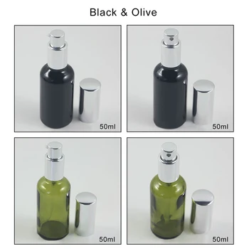 

50ml Black/Olive Color Mist Perfume Bottle Sprayer Pump And Lotion pump