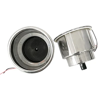 

2 Pcs Led Light Drink Holder Blue 8 Led Recessed Stainless Steel Cup Drink Holder Cup Shape for Car Marine Boat