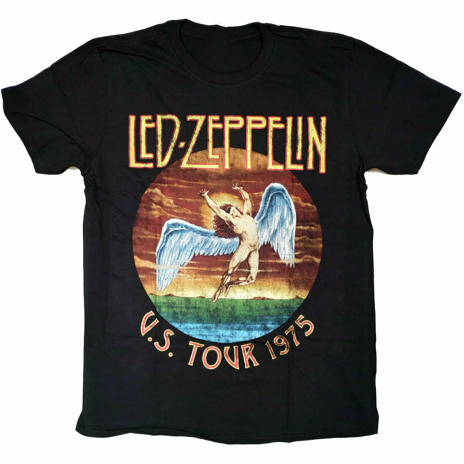 

Led Zeppelin T Shirt - US Tour 75 Full Colour 100% Official Jimmy Page