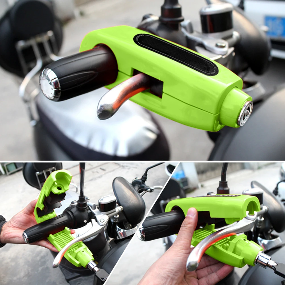 VODOOL Universal Motorcycle Handlebar Lock Motorbike Scooter Brake Throttle Grip Anti Theft Locks ATV Dirt Bike Handle Bar | Автомобили и