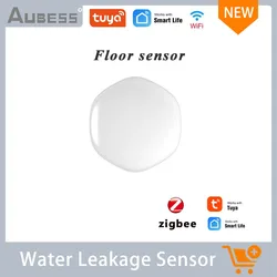 Aubess – détecteur de fuite d'eau Tuya ZigBee, capteur d'inondation, réservoir d'eau complet, alarme de liaison d'eau, Smart Life APP, surveillance à distance 