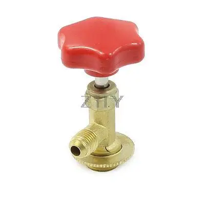

Red Rotating Control Valve Brass Thread R134 Refrigerant Can Opener CT-339