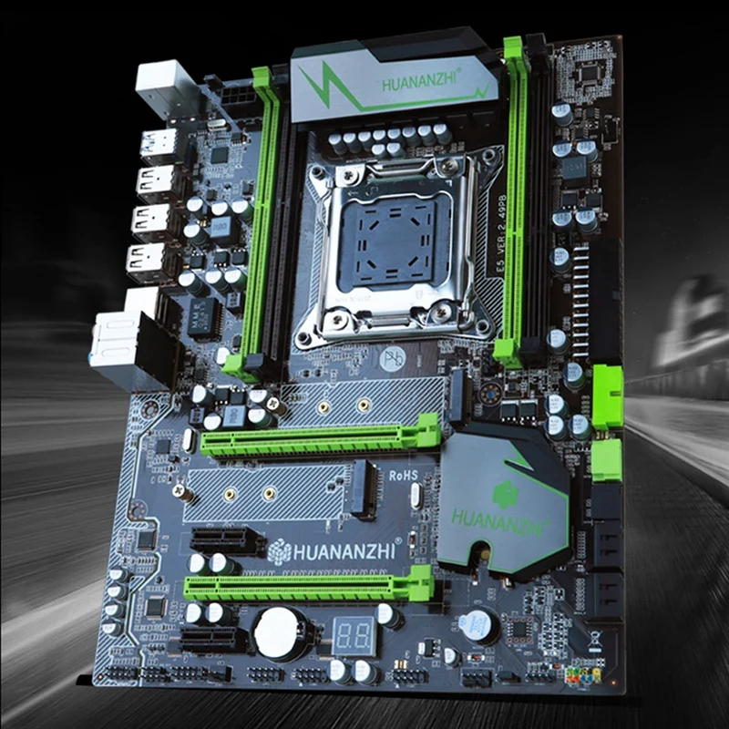 HUANANZHI X79-2.49 материнская плата LGA2011 ATX USB3.0 SATA3 PCI-E NVME M.2 SSD порт поддержка 4X16G память протестирована