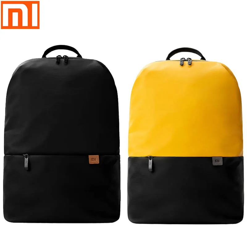 Оригинальный рюкзак xiaomi Модная молодежная сумка двух цветов для мужчин и женщин