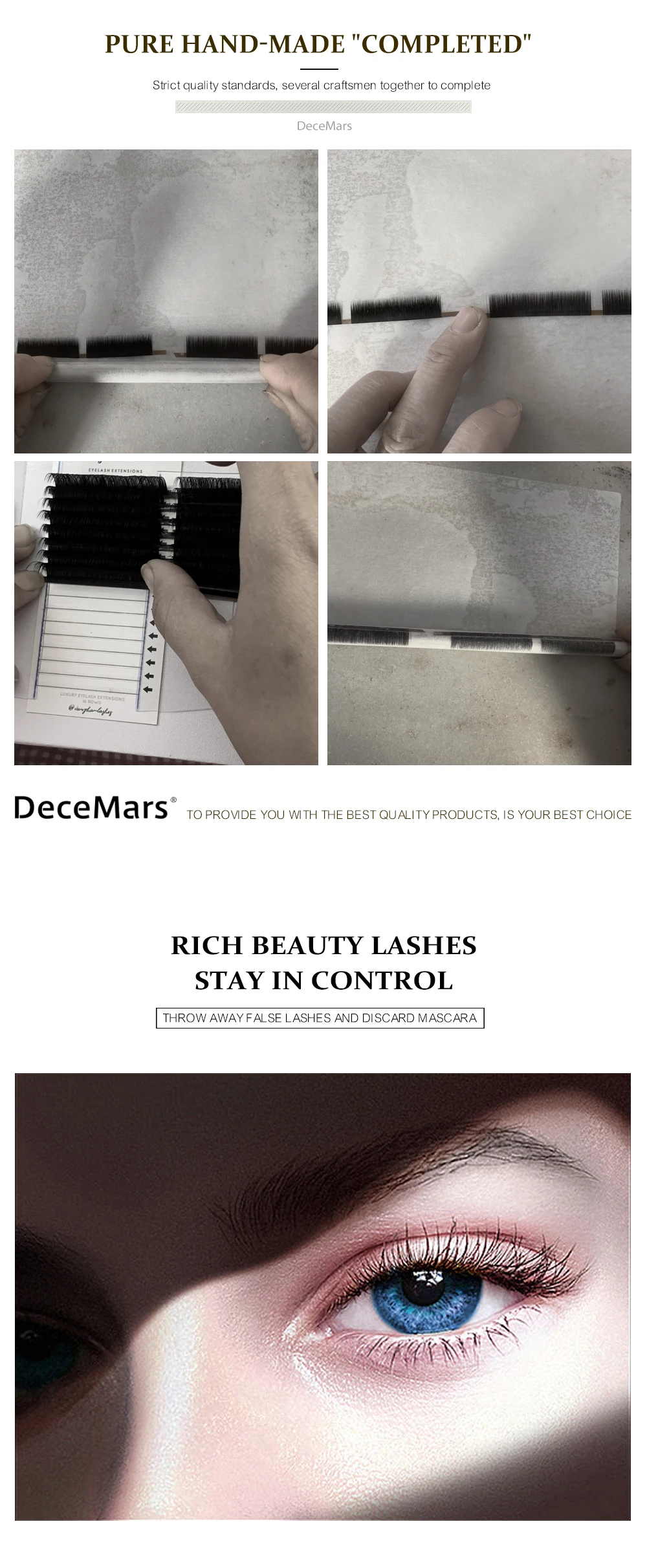 DeceMars L LC LD LU M наращивание ресниц 8-15 мм Смешанная Длина PBT наращивание ресниц норки для прививки г-образных ресниц LC