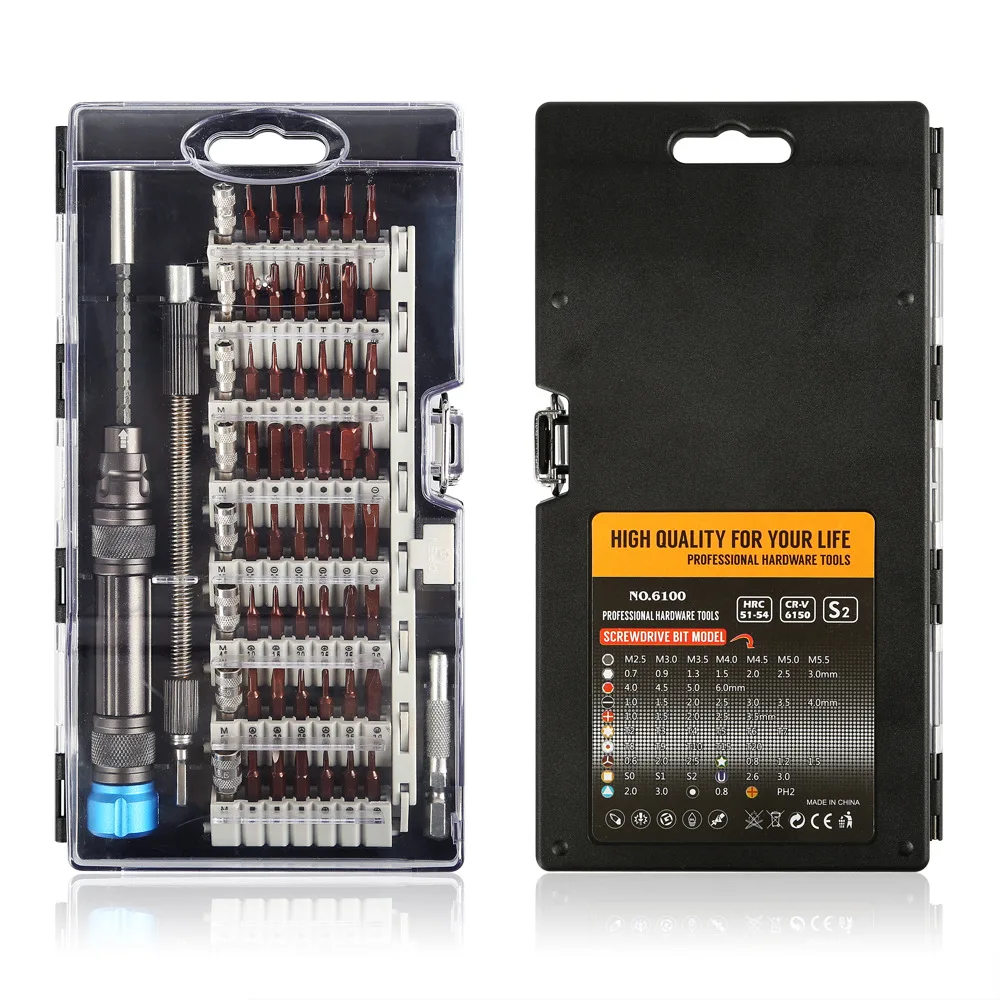 

60 in 1 Multi Tool Precision Screwdriver Set Hardware Magnetic Pen Flexible Metal Household Appliance Maintenance
