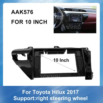 

10 Inch Double Din Car radio Fascias For Toyota Hilux Propeptide 2007 Panel Dash Mount Installation DVD Frame Trim Kit