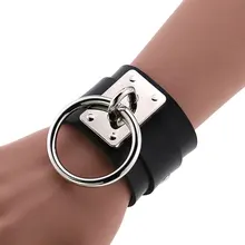KMVEXO 2020 новый модный сексуальный Harajuku ручной работы готический панк кожаный браслет для женщин мужчин металлический круглый браслет ювелир...