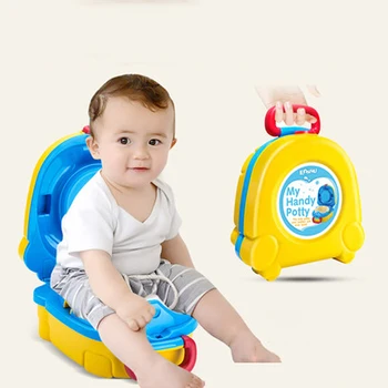 

Children Toilet Cute Suitcase Household Car Infants Potty Kids Training Potty Boy Girl Baby Travel Toilet Seat Children's Pot