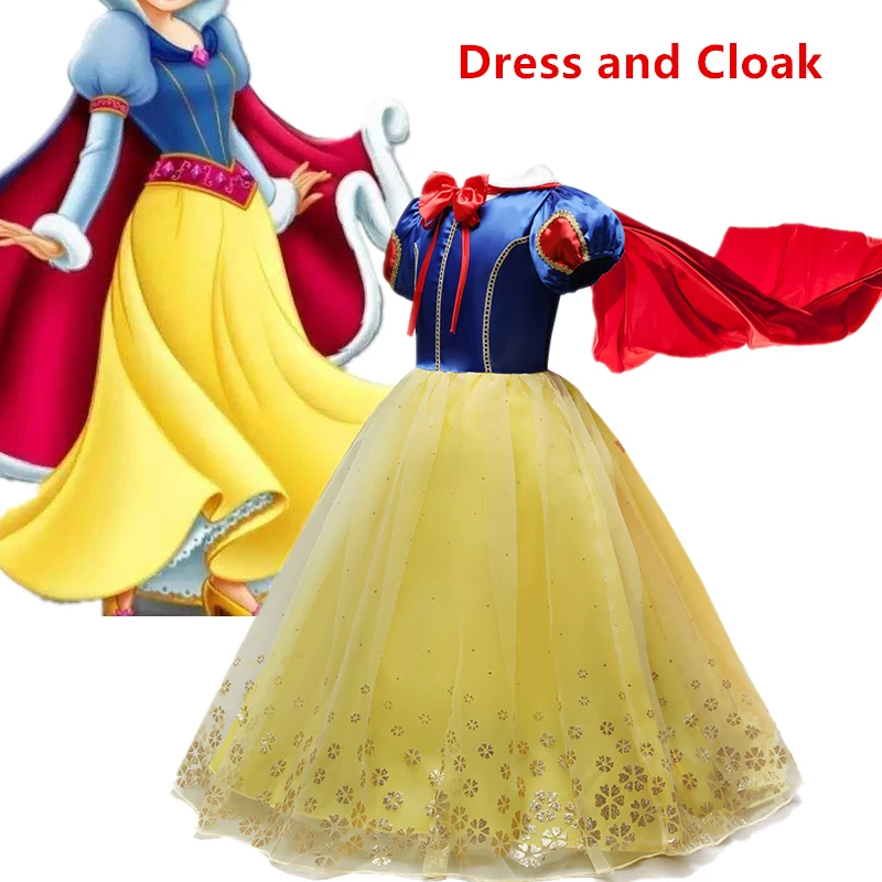 Fantasia roupa infantil фантазийное красное платье-плащ для девочек, маскарадное праздничное платье принцессы, Детский карнавальный костюм на