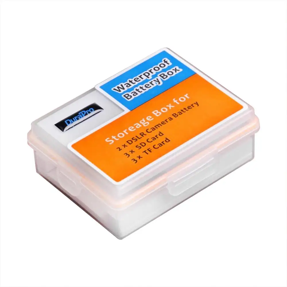 Hot Sale Plastic Camera Battery Box SD TF Memory Card Case for Nikon EN-EL14 EN-EL20 EN-EL22 Canon LP-E5 LP-E8 battery