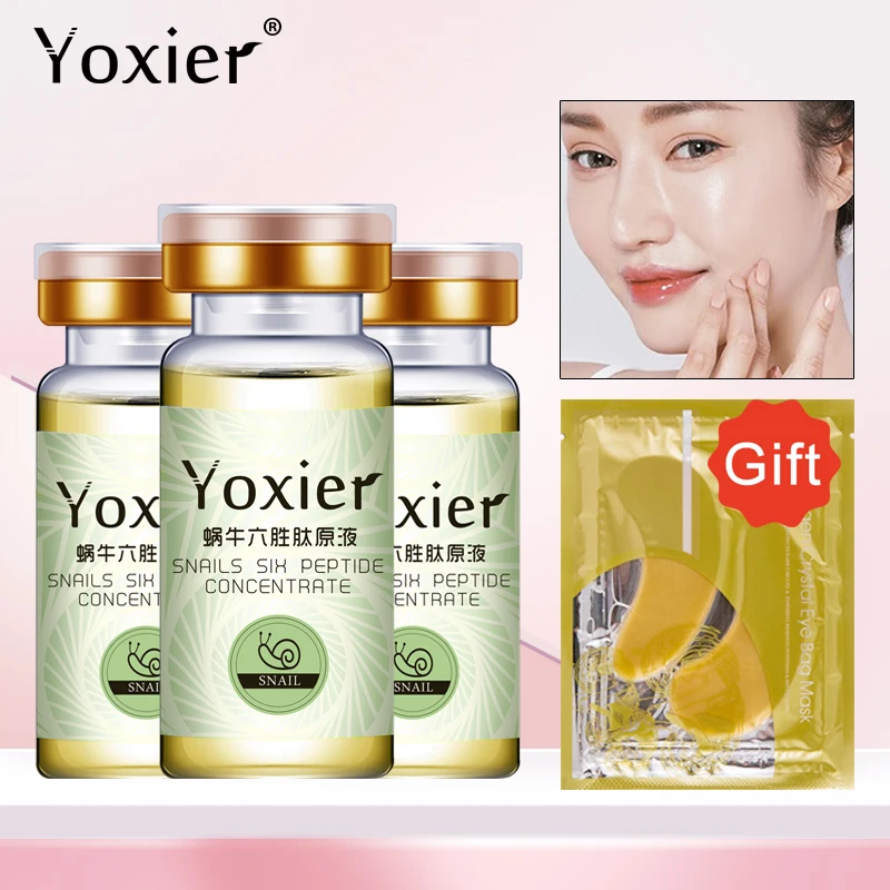 Yoxier 3 шт. Гиалуроновая кислота сыворотка улитки шесть пептидных концентратов