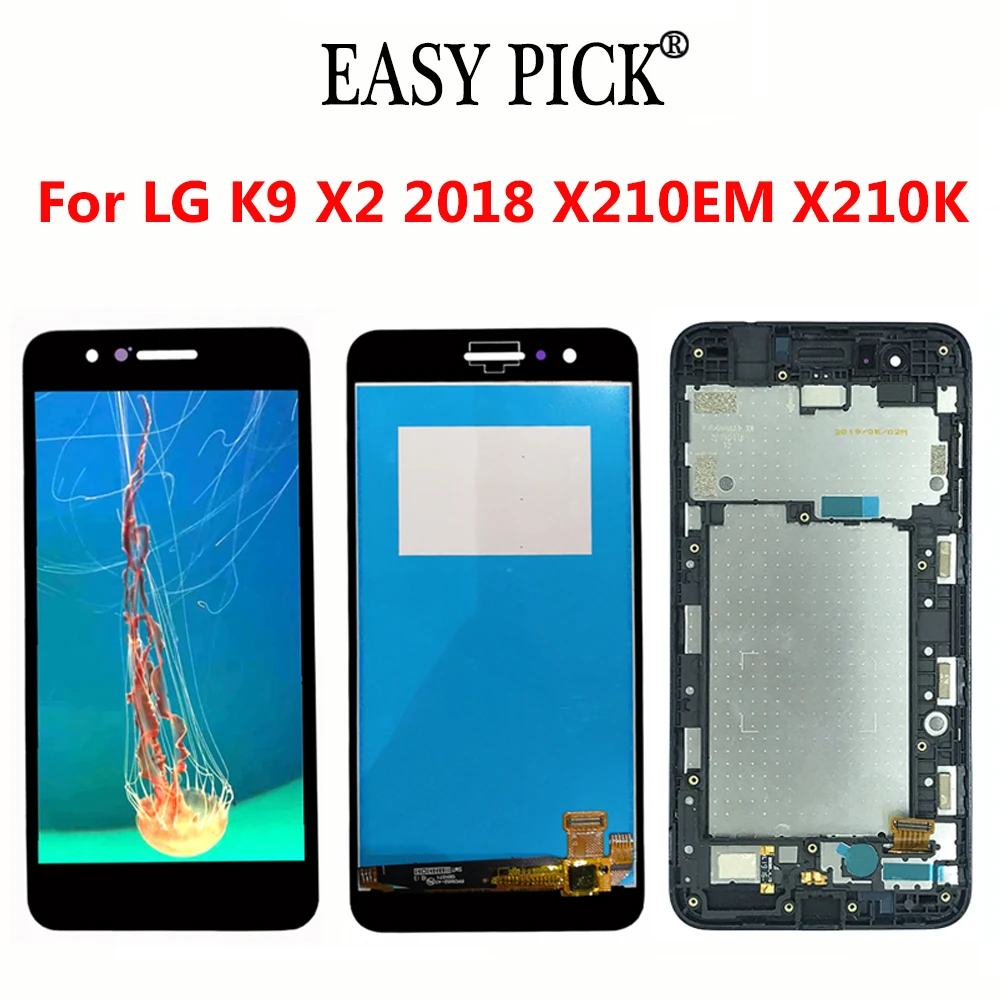 Продажа Для LG K9 X2 2018 X210EM X210K X210L X210S X210E X210NMW ЖК дисплей Дисплей кодирующий преобразователь сенсорного экрана в сборе