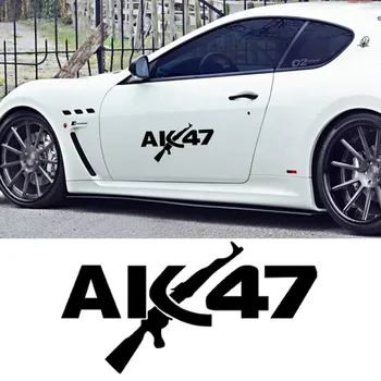 

Personality AK 47 Cartoon Graffiti Car Sticker Styling Creativity Cover Scratches Waterproof Bumper Windshield Decals PVC