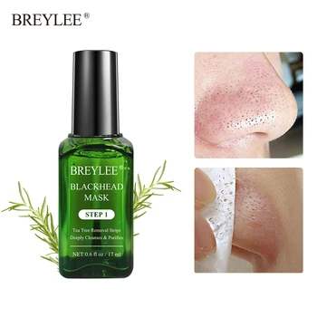

BREYLEE Blackhead Remover Face Mask Acne Treatment Serum Shrinks Pore Essence Peeling Off Sheet Facial Black Mask Skin Care
