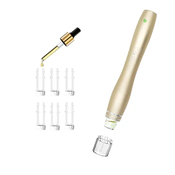 

Innovative Dermapen Serum Applicator Skin Tool Nano MicroNeedle Essence Delivery Machine with 4 Cartridges