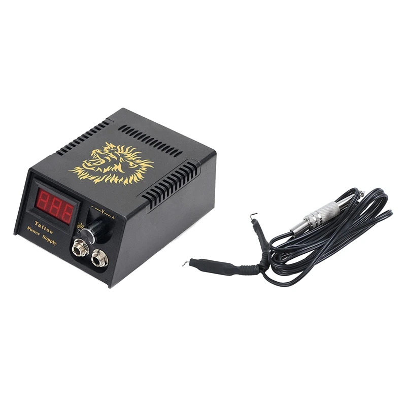 

Rubber Tattoo Clip Cord Black 1.7M for Power Supply Machine & Professional Tattoo Machine LCD Digital Display Mini Power Supply
