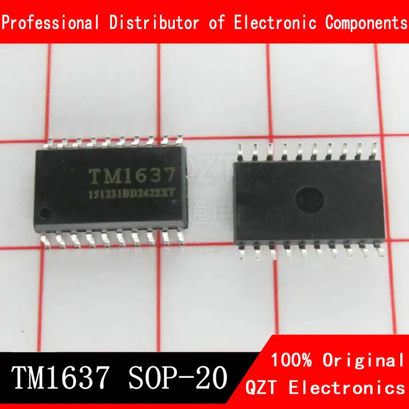 10 шт./лот TM1637 SOP-20 новая и оригинальная интегральная схема новая оригинальная 1 шт tms3705a tms3705адг tms3705adrg4 sop 16 ретрансляторная базовая станция чип интегральная схема хорошего качества