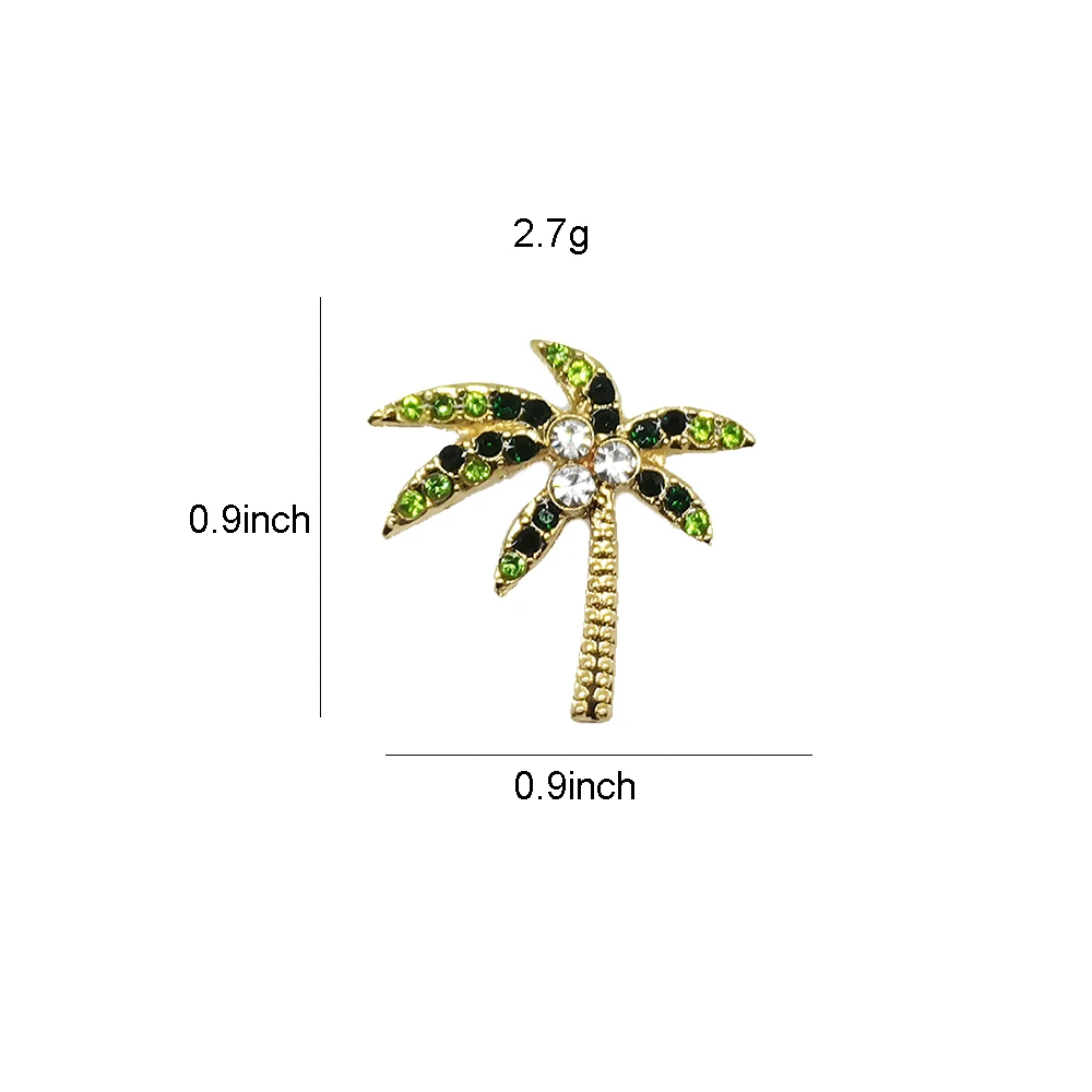 Enamel Pin Custom Coconut Tree Brooches Bag Lapel Pin Cartoon