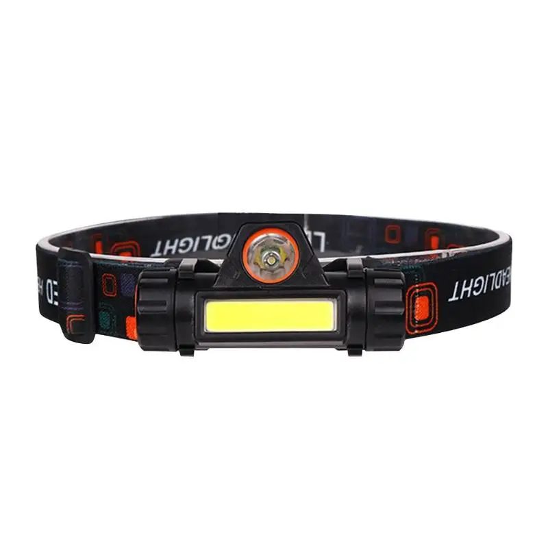 USB Rechargeable Mini LED Headlight Headlamp Portable COB Head Lamp  Flashlight Torch Camping Hiking Night Fishing Light