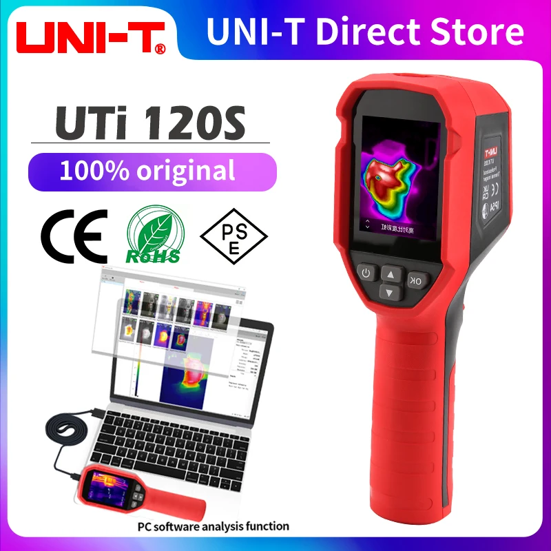 UNI-T UTi120S Infrared Thermal Imager -20~400°C Industrial Test Imaging Camera Handheld USB Thermometer hunting | Инструменты
