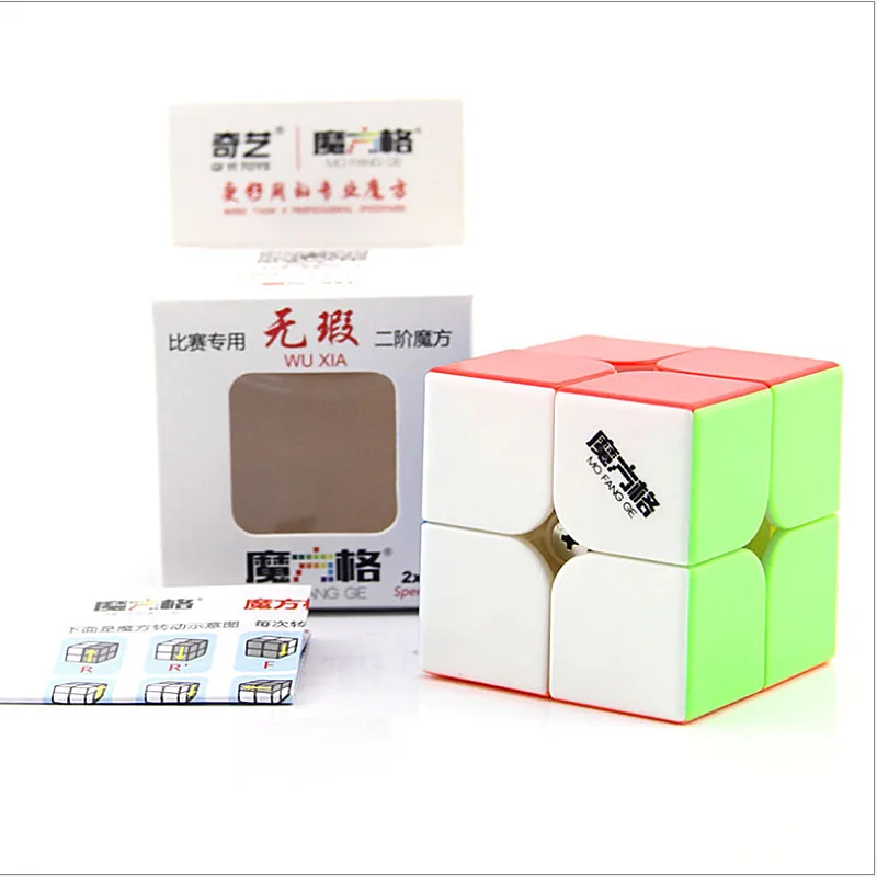 QiYi WuXia 2x2 магический куб 2x2x2 кубик головоломка Развивающие детские игрушки 2 слоя
