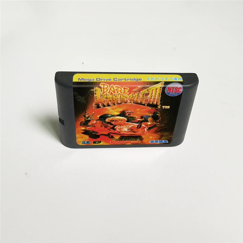 Игровая картридж с голыми костяшками III 3 16 бит MD для Sega Megadrive Genesis|Запасные части| |