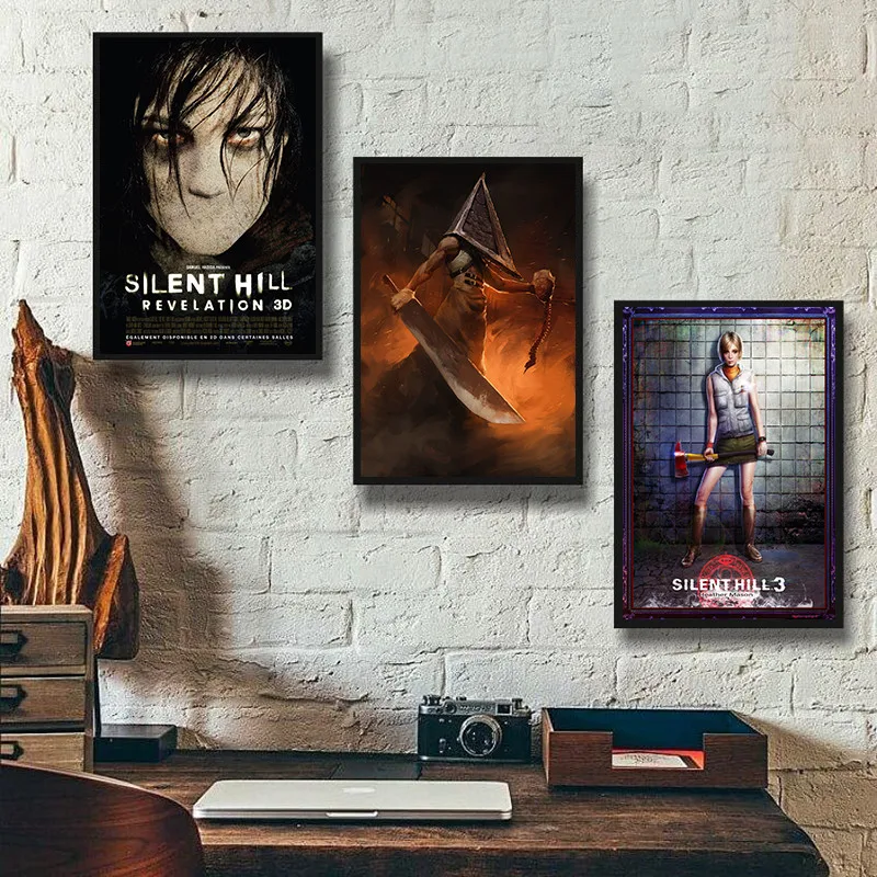 Silent Hill Classic Horror Movie Wall Art Home Decor Canvas Painting  Decoration Hotel Bar Cafe For Living Room Poster