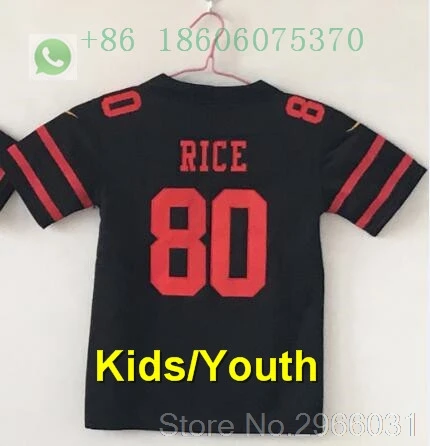 for kids youth San Francisco A+ качественная Детская Молодежная Джерси 16 Joe Монтана Carlos Hyde NaVorro Bowman Jimmy Garoppolo Джерси - Цвет: for kids youth