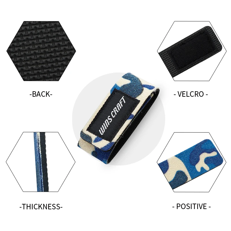 2 sangles élastiques réutilisables pour canne à pêche - Version améliorée 25x3cm robuste et durable