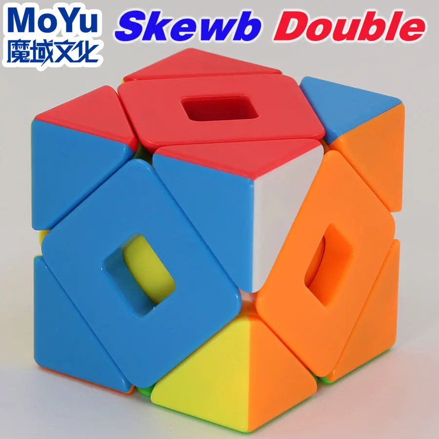 Magic cube puzzle MoYu MeiLong Skew Double cubo ribic puzzles twist gifts game cube educational toys