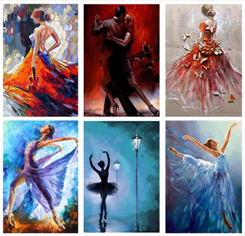 

Diy 5d Diamond Painting Full Drill Picture Of Rhinestone Dancing Lover Beaded Embroidery Girl Ballet Accessories Diamond Mosaic