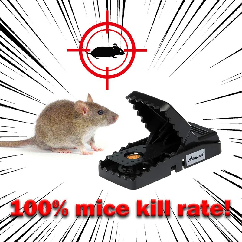 

2Pcs/Set Reusable Rat Catching Mice Mouse Traps Pest Control Mousetrap Bait Snap Spring Rodent Catcher