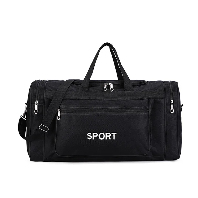 Sports Fitness Bag For Men Outdoor Gym Handbag Messenger  Multifunction Travel Training Large Capacity Shoulder Bags Black