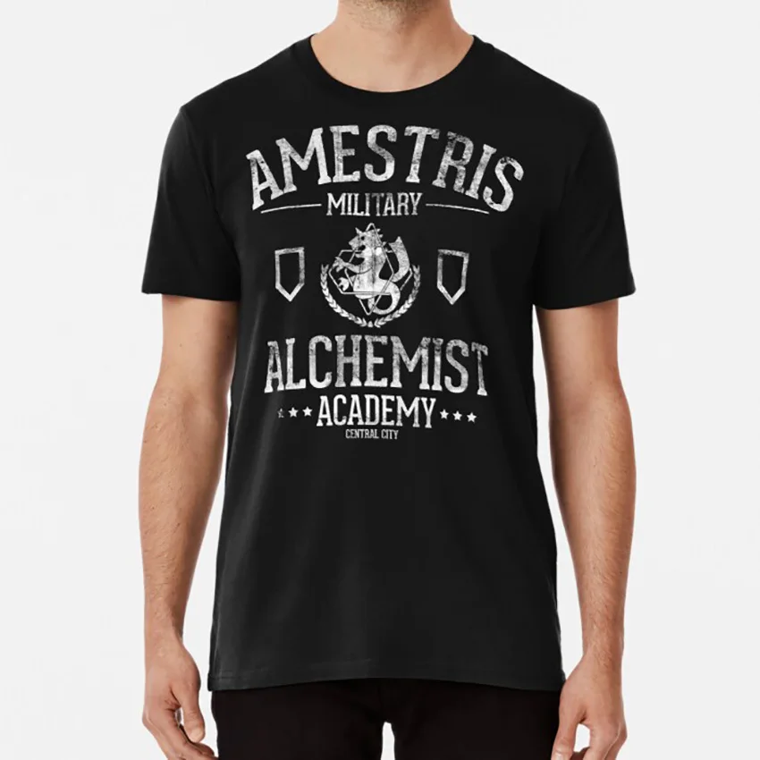 Maglietta Alchemist Academy Fma Full Metal Anime Manga Academy Alchemy