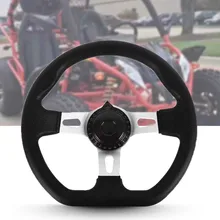 270mm For Go Kart With Holes Vehicle Accessories Replacement Interior Durable PU Foam Classic Steering Wheel Hardware 3 Spokes