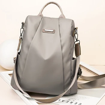 

Fashion Laptop Backpack Nylon Charge Computer Backpack Anti-theft Waterproof Bag for Women Oxford cloth student bag Teenage