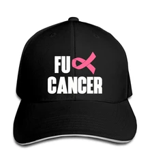Бейсбольная кепка для женщин FU CANCER 2 с розовой лентой для женщин