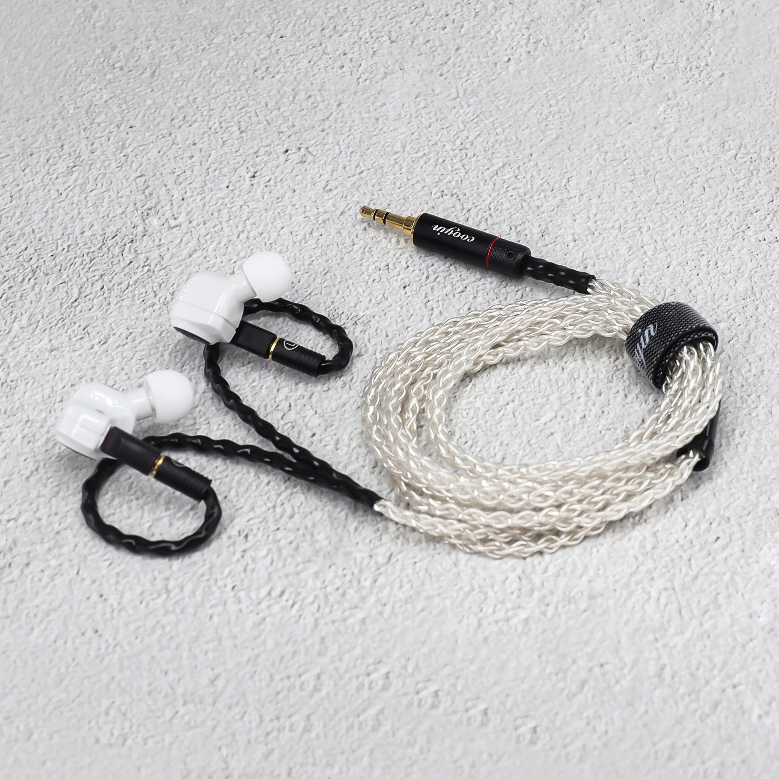 áudio Jack, cabo MMCX conectado para Sony