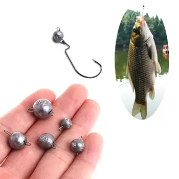 

2pcs/lot 2g 4g 6g 8g 10g 12g 14g 16g 18g Jig Head Lead Deep Water Bullet Weight Soft Lure Baits Texas Fishing Hook Tackle