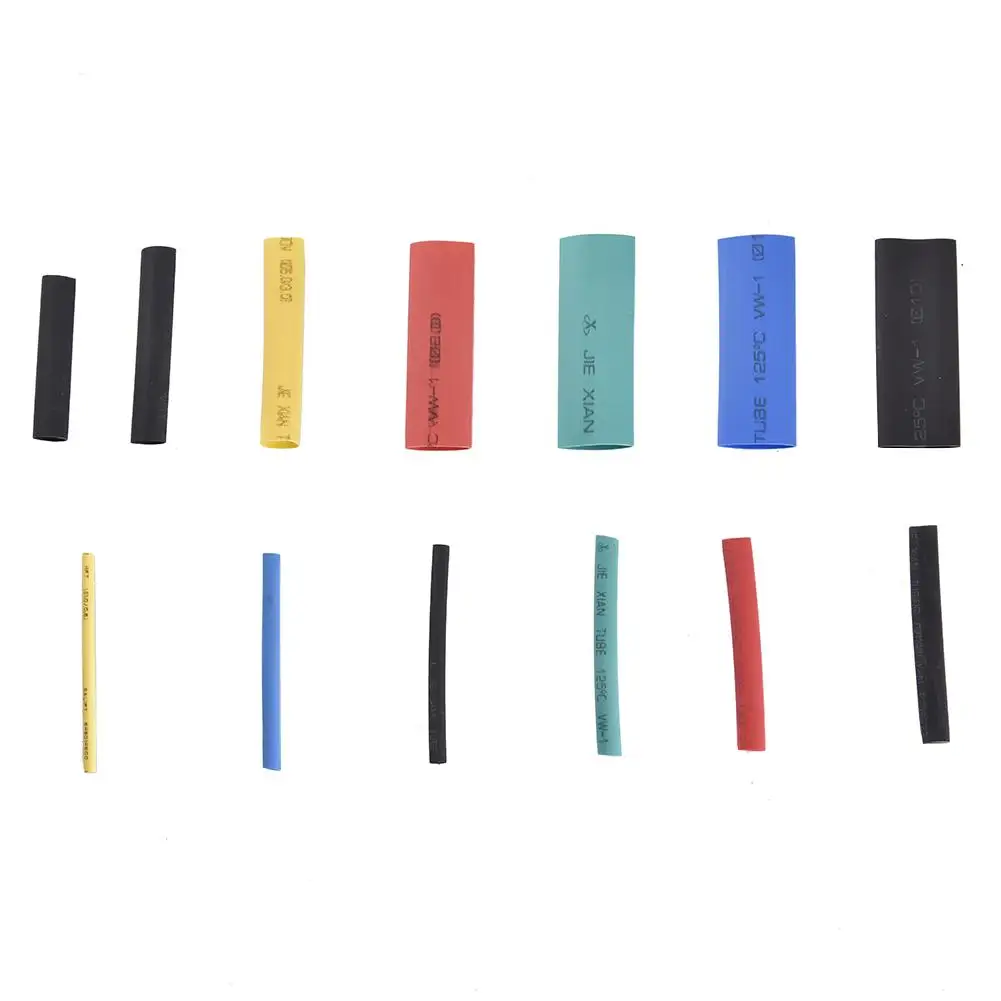 295PCS Polyolefin Heat Shrink Tube Set Retractable Tube Wire Cable Kit Sleeve PE Heat Tube Flame Retardant Assortment Electronic