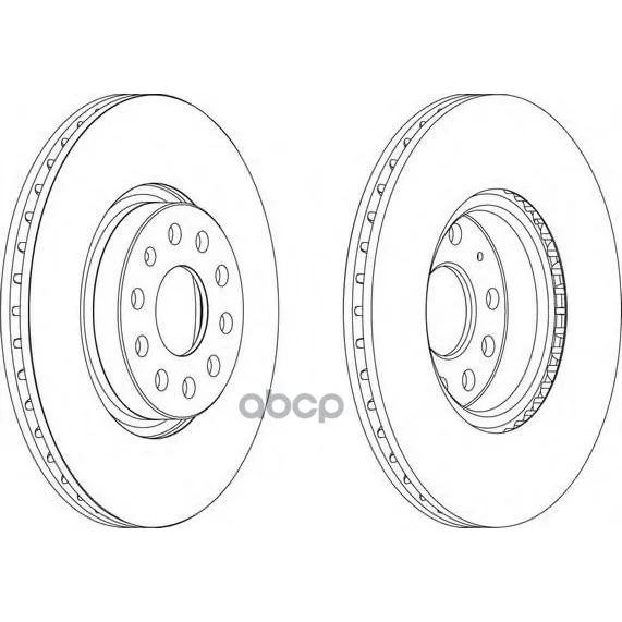 Диск Тормозной Передний Audi A3/Vw Golf V/ Jettaiii/Passat 1.6-2.0 2003=(312x25) Ferodo арт. DDF1305