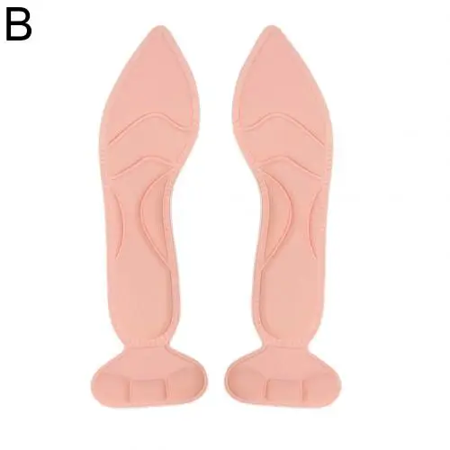 Pink B Новинка; женские мягкие дышащие Нескользящие туфли на высоком каблуке; стелька со вставками на заднем каблуке - Цвет: Pink B